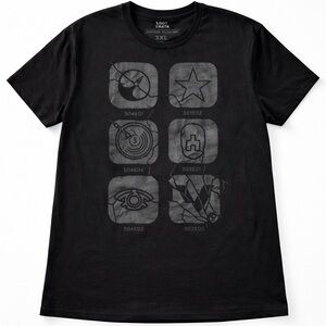 Black Mirror Netflix Graphic Tee 3XL Sci-Fi Dystopian Icon Shirt Black